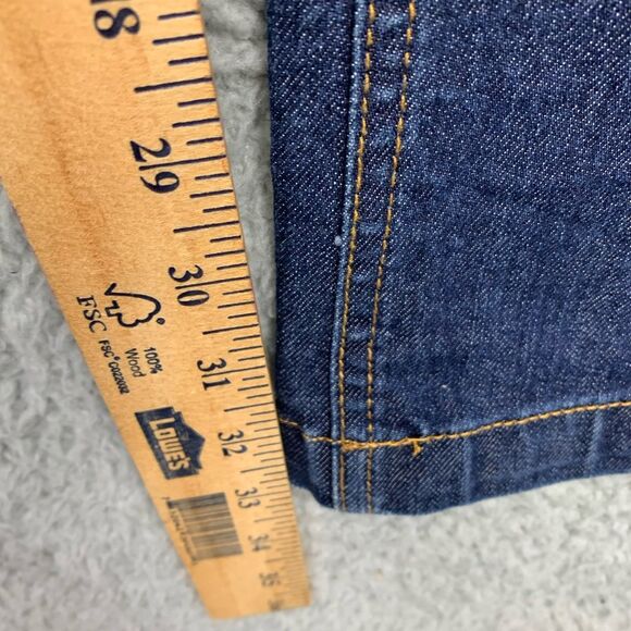 New York & Company Jeans Womens 6 Tall Blue Low Rise Flare Retro Style Denim - Picture 7 of 13